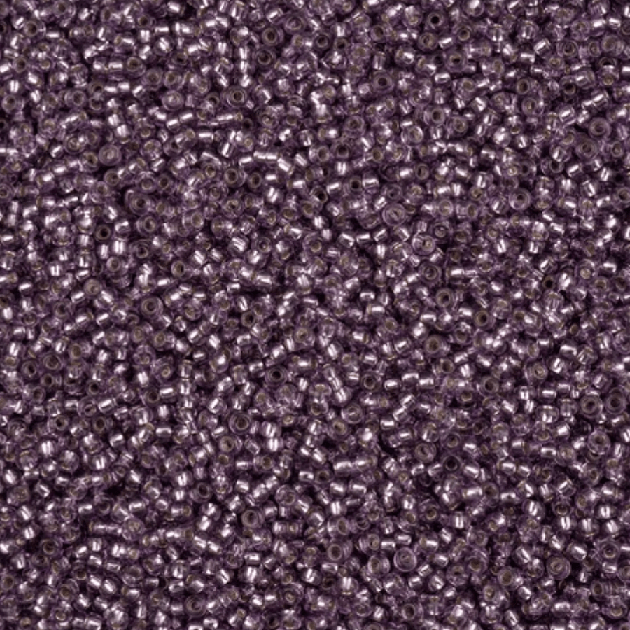 11/0 Orchid Purple SOLGEL Transparent Silver lined Preciosa Seed Bead (22g) *NEW* 11/0 Preciosa Seed Beads