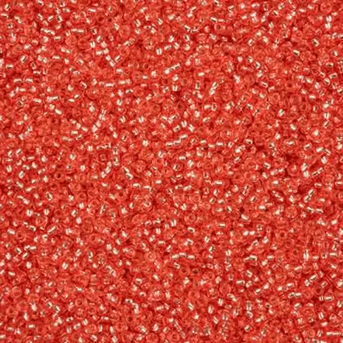 11/0 Pink SOLGEL Transparent Silver lined Preciosa Seed Bead (22g) *NEW* 11/0 Preciosa Seed Beads