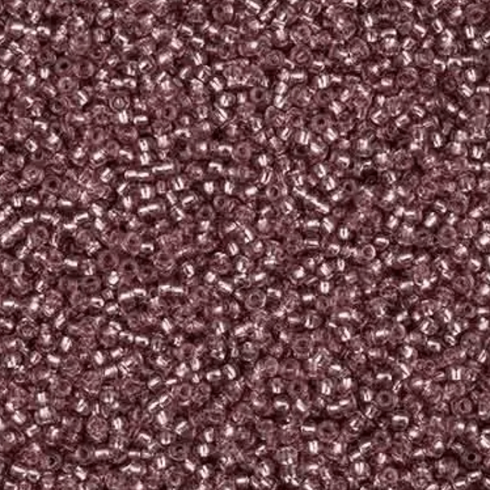 11/0 Plum Purple SOLGEL Transparent Silver lined Preciosa Seed Bead (22g) *NEW* 11/0 Preciosa Seed Beads