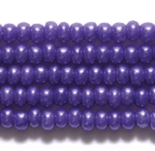 11/0 Purple on Alabaster Dyed Preciosa Seed Beads *Limited time Hank 11/0 Preciosa Seed Beads