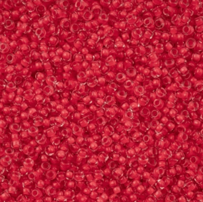 11/0 Red Terra Intensive Crystal Colour lined Preciosa Seed Bead *NEW* 11/0 Preciosa Seed Beads