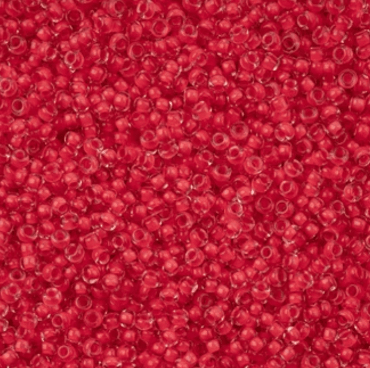 11/0 Red Terra Intensive Crystal Colour lined Preciosa Seed Bead *NEW* 11/0 Preciosa Seed Beads