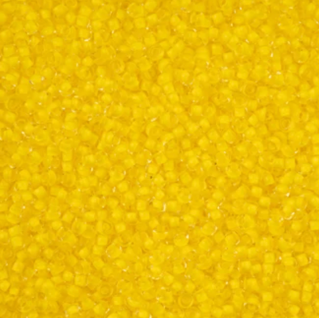 11/0 Yellow Terra Intensive Crystal Colour lined Preciosa Seed Bead *NEW* 11/0 Preciosa Seed Beads