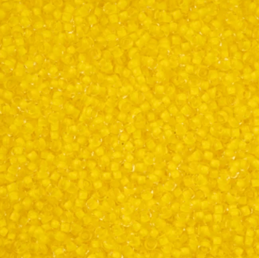 11/0 Yellow Terra Intensive Crystal Colour lined Preciosa Seed Bead *NEW* 11/0 Preciosa Seed Beads