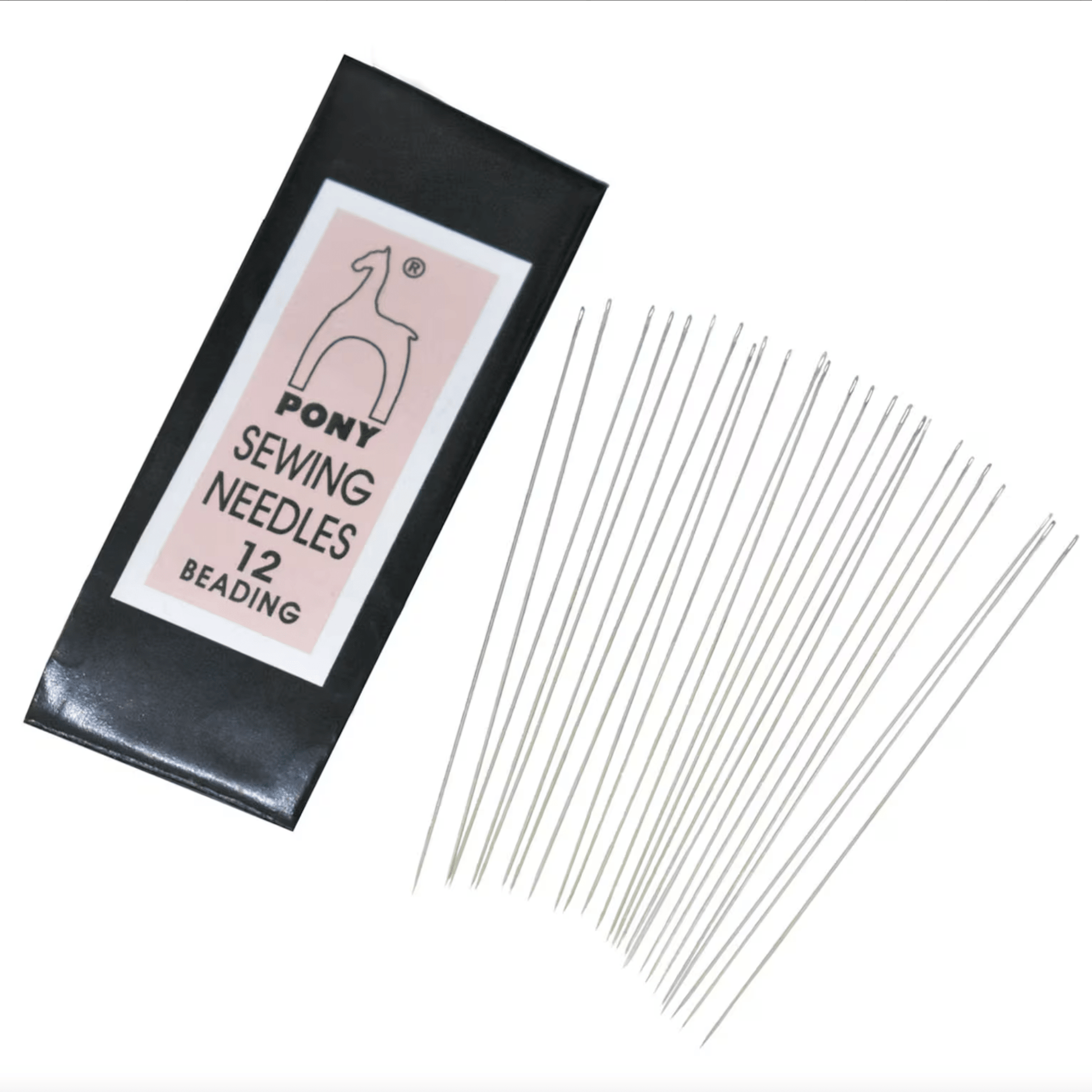 12/0 Long Beading Needles PONY Brand, 25 needles per pack, Basics Basics