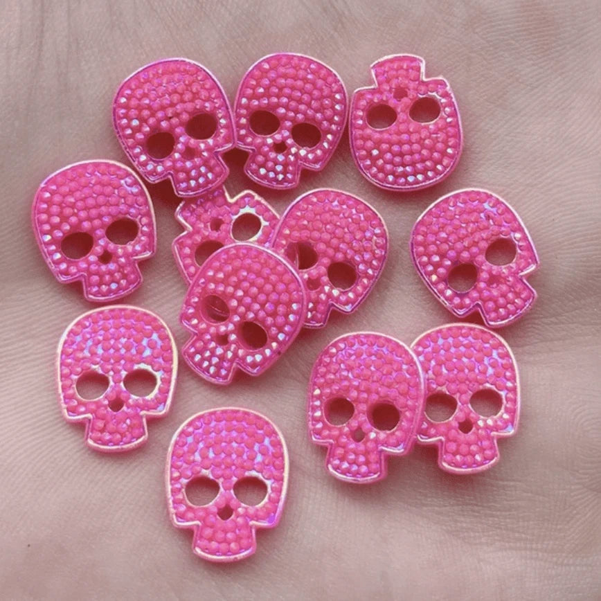 Hot Pink AB Skull