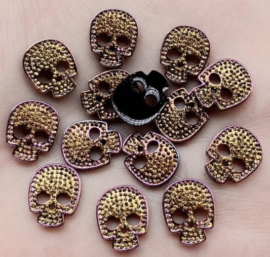Rose Gold AB Skull
