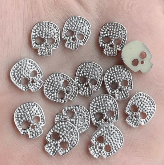 Silver Metallic Skull