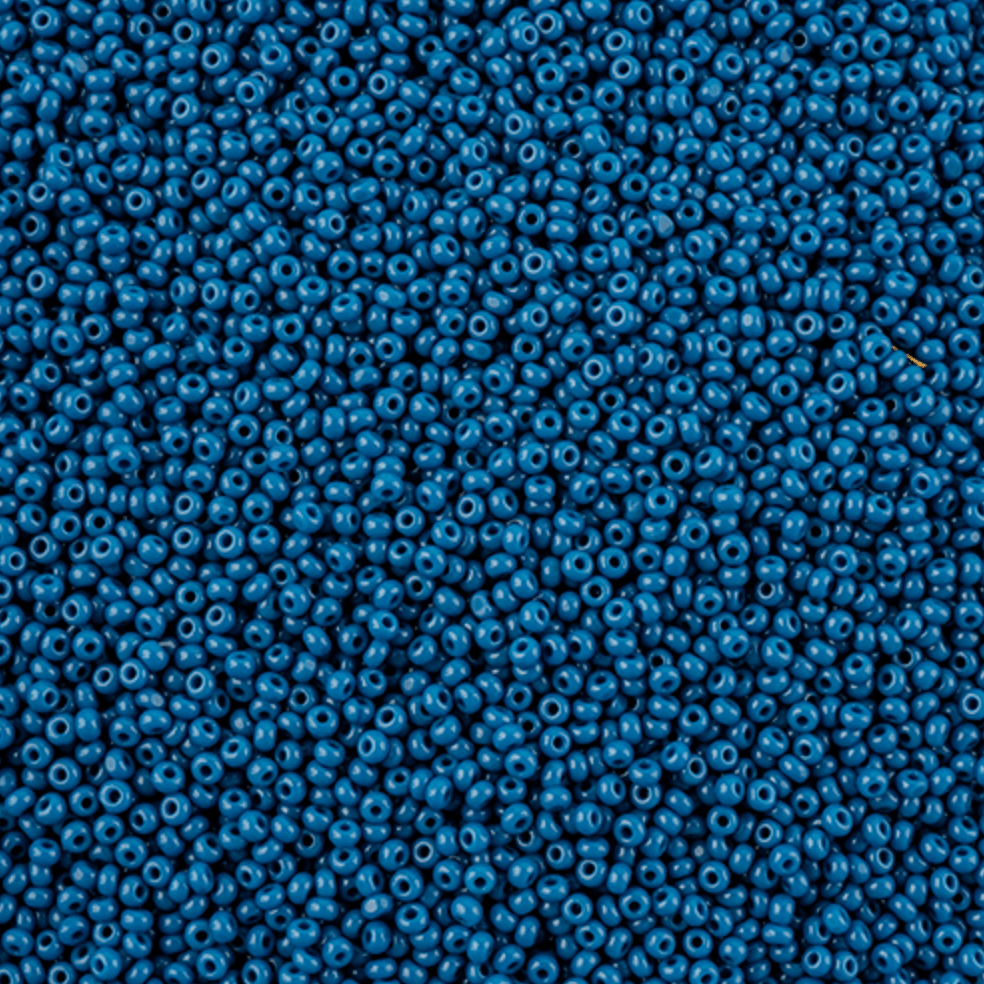 13/0 Charlotte Cut Czech Seed Bead - Dark Blue Opaque (13g VIAL) 13/0 Seedbeads