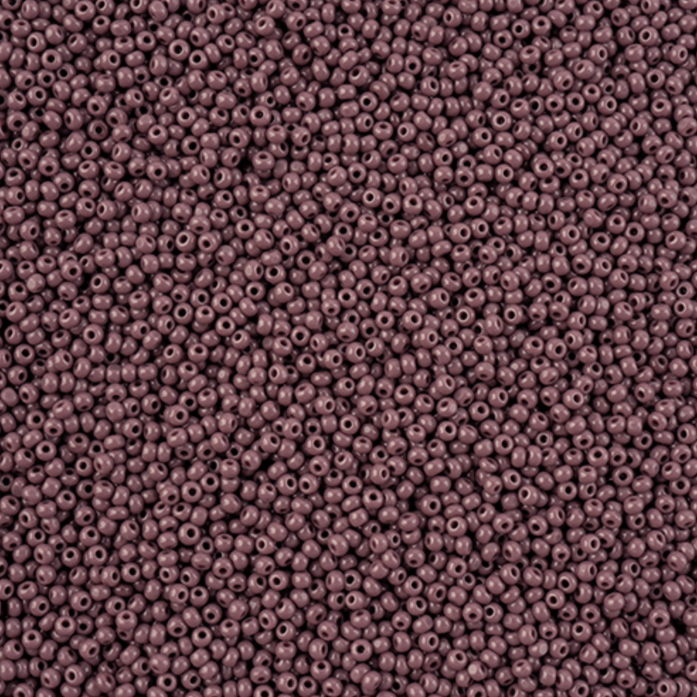 13/0 Charlotte Cut Czech Seed Bead - Dark Mauve Opaque (13g VIALS) 13/0 Seedbeads