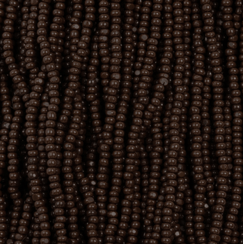 13/0 Charlotte Cut Czech Seed Bead- Opaque Dark Brown *15g *NEW* Charlotte Cut Seedbeads
