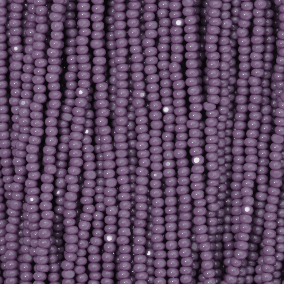 13/0 Charlotte Cut Czech Seed Bead- Opaque DARK Mauve *HANK Charlotte Cut Seedbeads