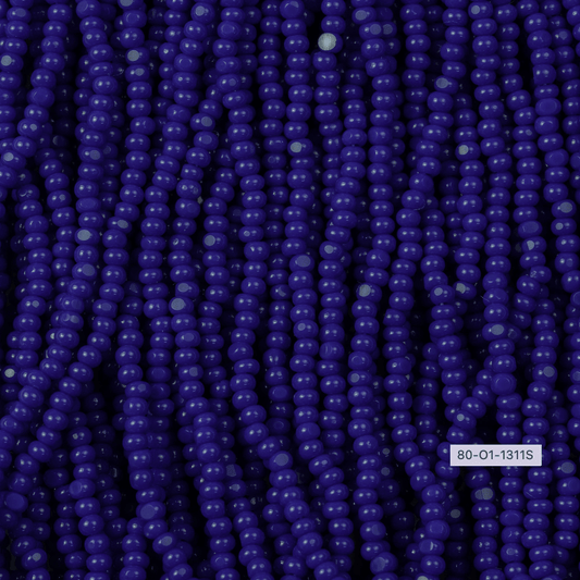 13/0 Charlotte Cut Czech Seed Bead- Opaque Navy Blue *15g *NEW* Charlotte Cut Seedbeads