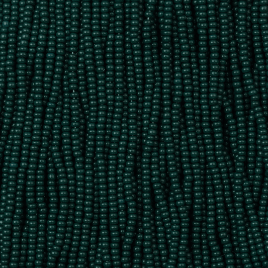 13/0 Charlotte Cut Czech Seed Bead- Opaque Olive Dark  Green *15g *NEW* Charlotte Cut Seedbeads