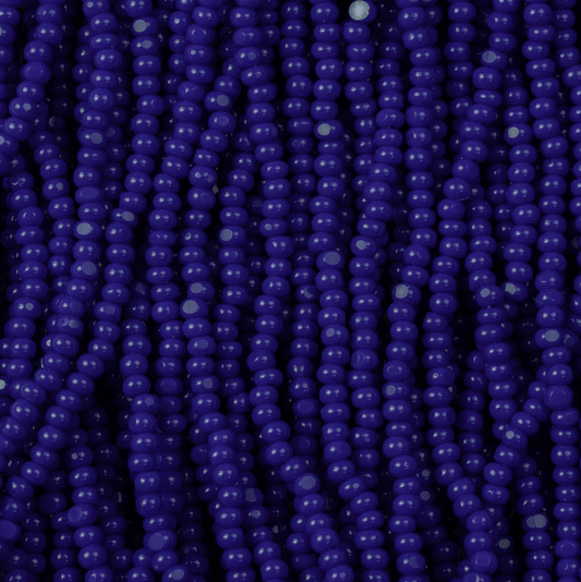 13/0 Charlotte Cut Czech Seed Bead- Opaque Royal Blue *15g NEW* Charlotte Cut Seedbeads