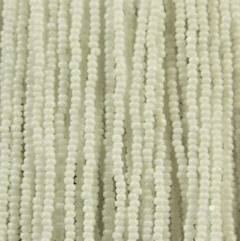 13/0 Charlotte Cut Czech Seed Bead- Opaque White *15g *NEW* Charlotte Cut Seedbeads
