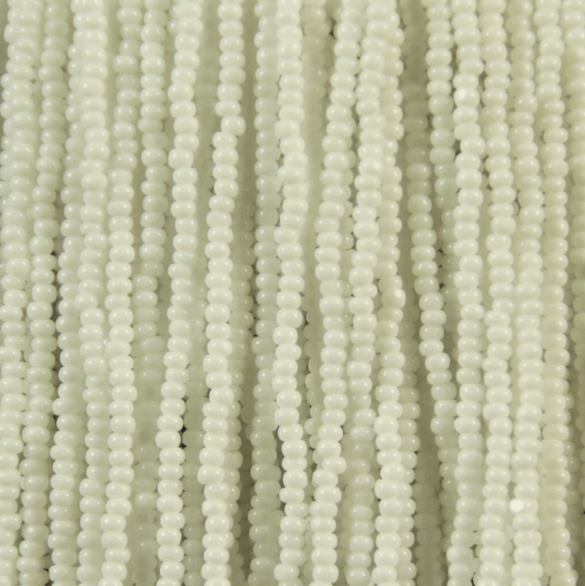 13/0 Charlotte Cut Czech Seed Bead- Opaque White *15g *NEW* Charlotte Cut Seedbeads
