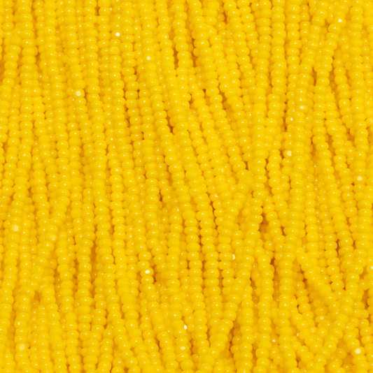 13/0 Charlotte Cut Czech Seed Bead- Opaque Yellow *15g *NEW* Charlotte Cut Seedbeads