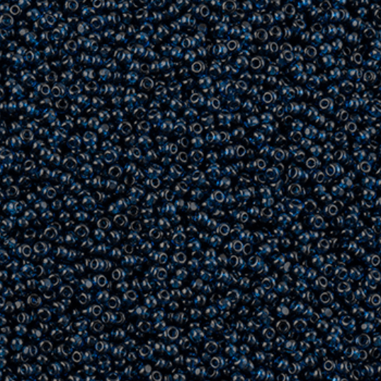 13/0 Charlotte Cut Czech Seed Bead - Transparent Montana Blue (13g VIALS) 13/0 Seedbeads
