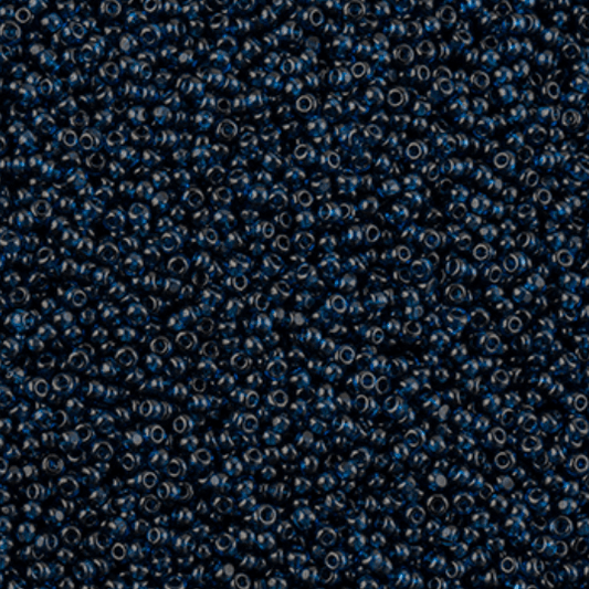 13/0 Charlotte Cut Czech Seed Bead - Transparent Montana Blue (13g VIALS) 13/0 Seedbeads