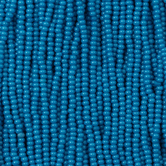 13/0 Czech Seed Bead- Opaque Blue *15g *NEW* 13/0 Seedbeads
