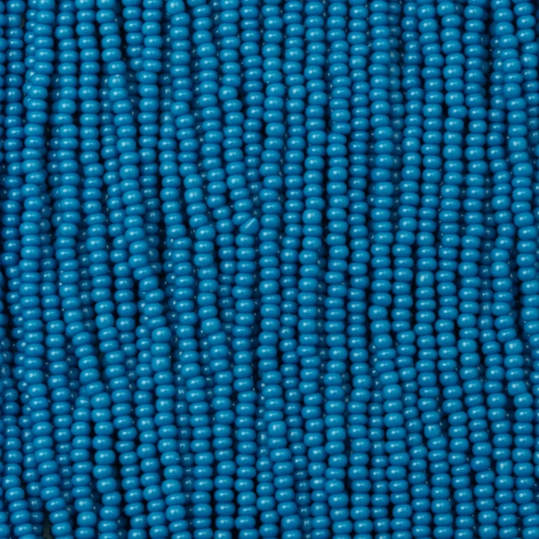 13/0 Czech Seed Bead- Opaque Medium Blue *15g *NEW* 13/0 Seedbeads