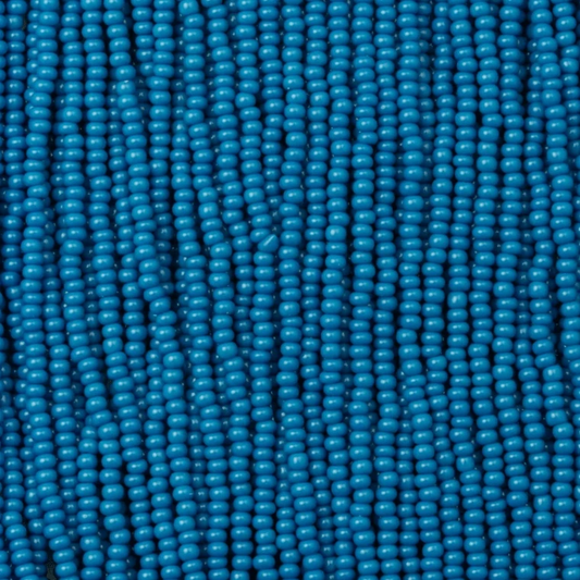 13/0 Czech Seed Bead- Opaque Medium Blue *15g *NEW* 13/0 Seedbeads