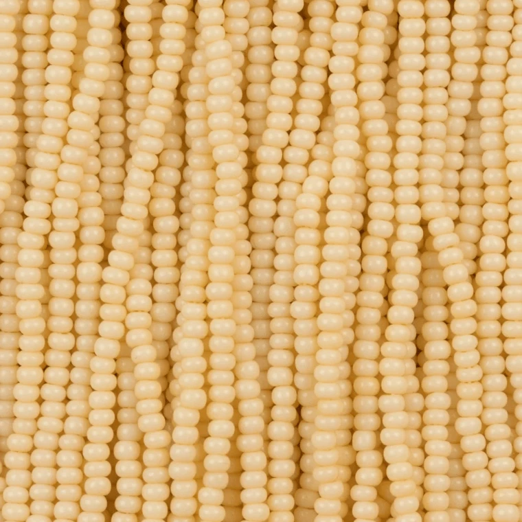 13/0 Czech Seed Bead- Opaque Tan *15g *NEW* 13/0 Seedbeads
