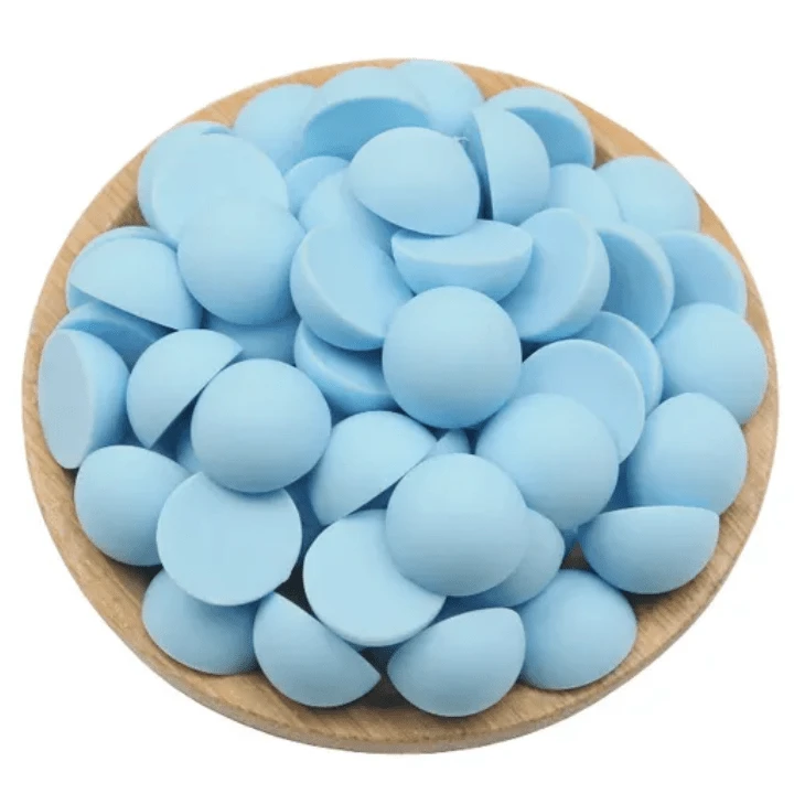 13.5mm, Sky Blue, New Spring Coloured Matte Acrylic Gems, Glue on, Resin Gems, Resin Gem, (Sold in Pair)