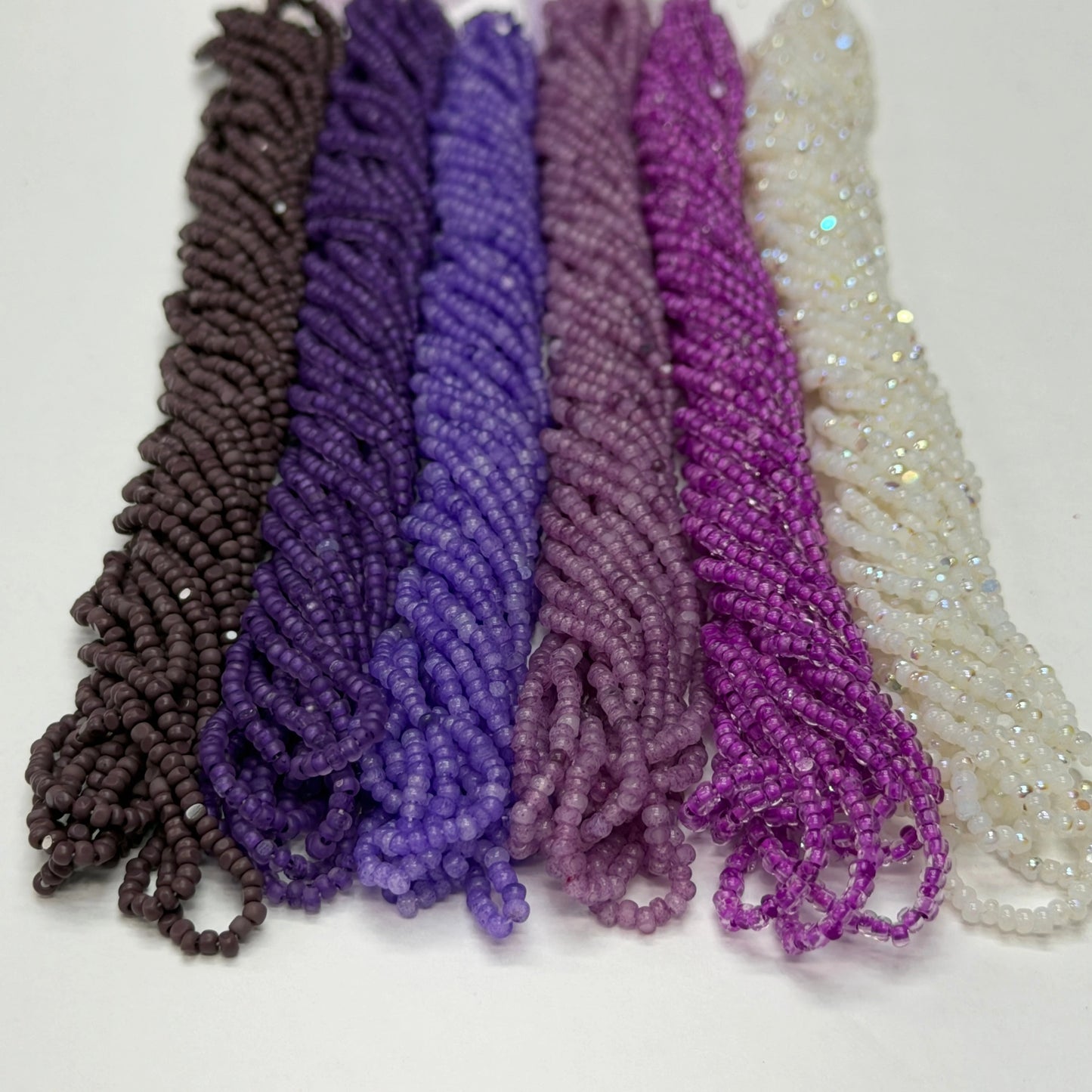 "Rich Auntie Purple Blend" 6 x 11/0 Charlotte India Bead Hank (10g) Bundle, Promotions