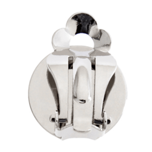 14mm Silver Earring Clip-on Flat Earring Finding, Basics Basics