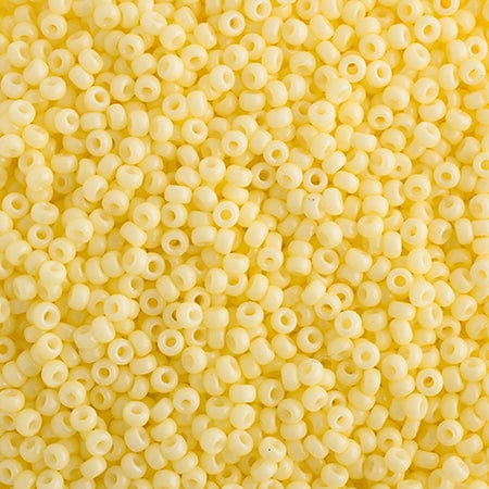 15/0 Miyuki Seed Bead Lemon Silk Opaque Duracoat (4451v) 15/0 Seed Beads