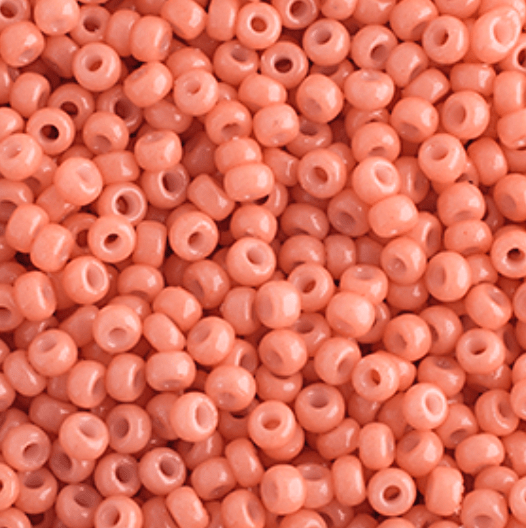 15/0 Miyuki Seed Bead Medium Salmon Pink Opaque Duracoat (4462v) 15/0 Seed Beads