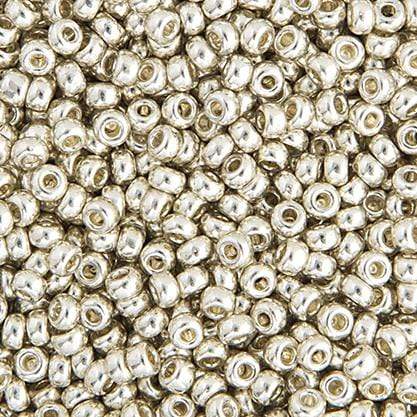 15/0 Miyuki Seed Bead - Metallic Silver Galvanized (1051v) (22g) 15/0 Seed Beads