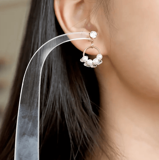 150*65mm Clear Acrylic Earring Try-On Sticks, S - Shape, (One Pair)  Basics Basics