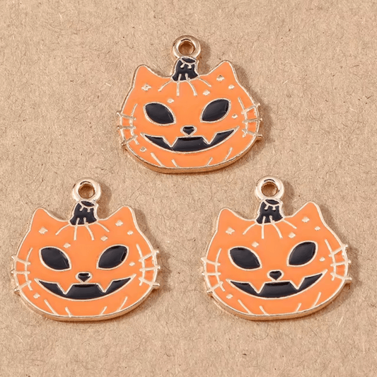 15mm*20mm Charms, Must Have Findings - Pumpkin Bats Pendant, (Sold in Pair) Basics