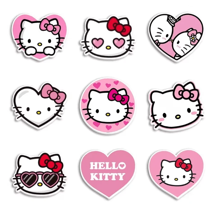 15mm Hello Kitty Gems Glue on, Resin Gem (Sold In Pair) Resin Gems