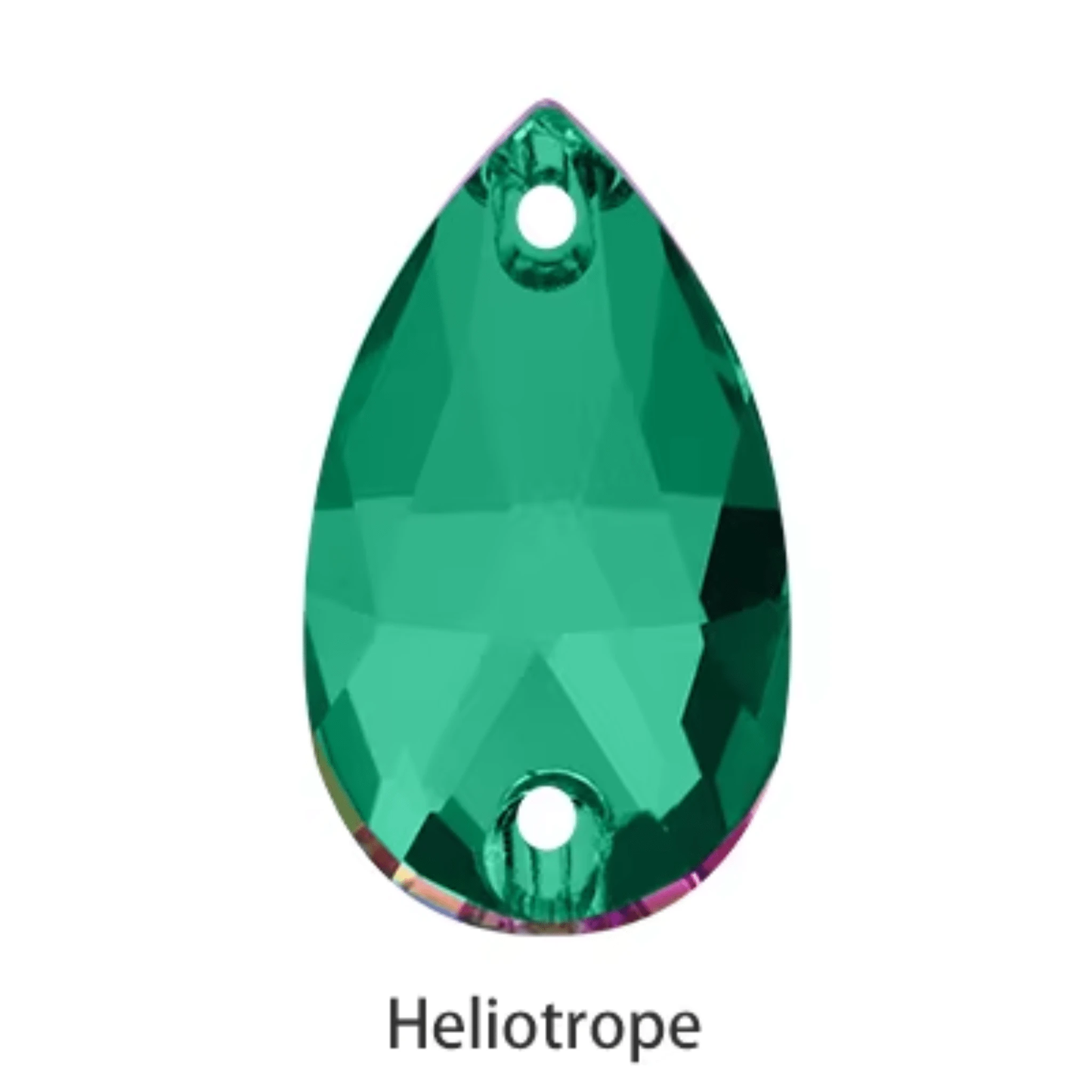 17*28mm Heliotrope Large Teardrop, Sew on, Fancy  Glass Gems (Sold in Pair) Glass Gems