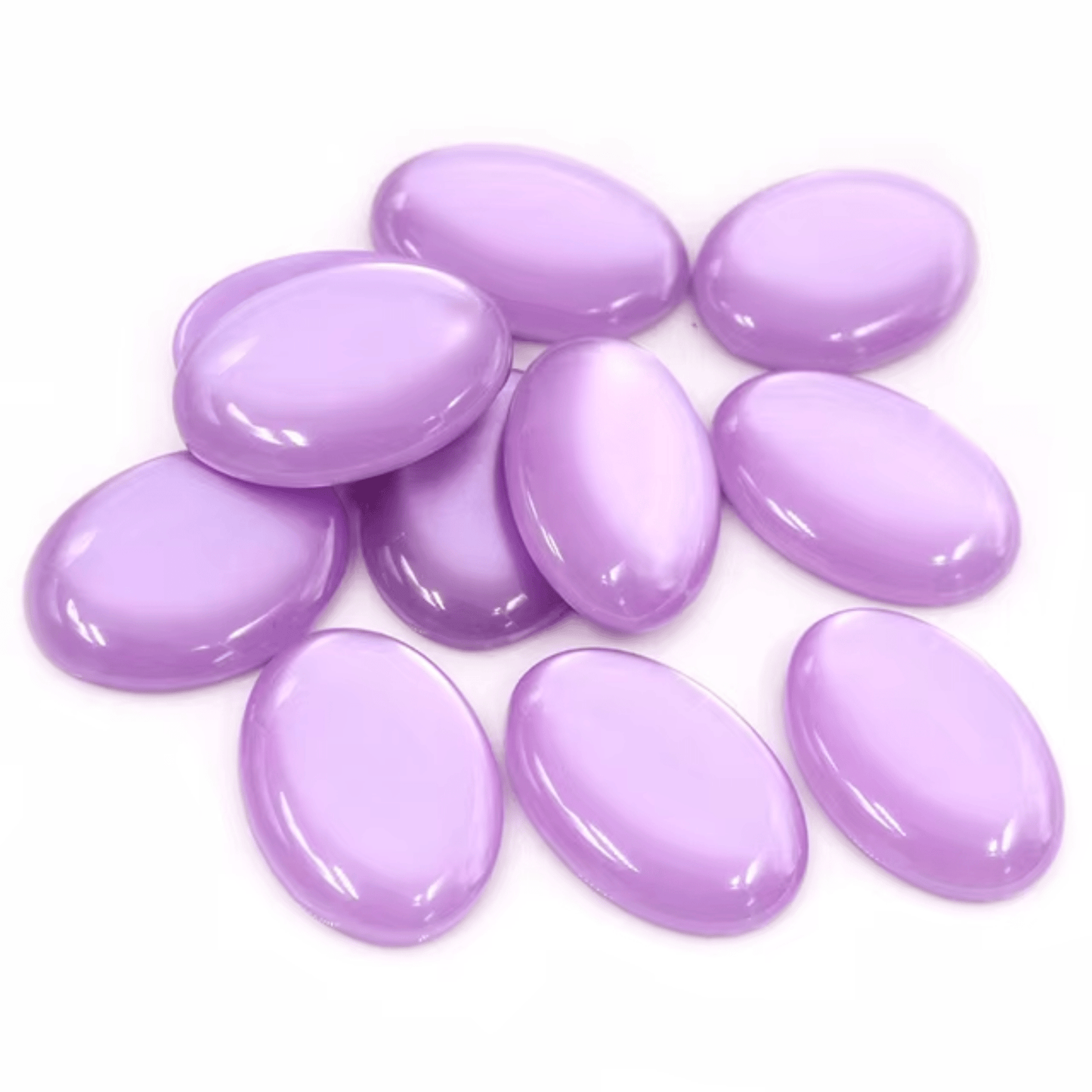 18*25mm Light Purple Opal Rivoli Glue on, Resin Gem *New* (Sold in Pair) Fancy Glass Gems