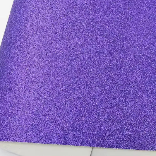 22*30cm Grape Purple Glitter Leatherette Sheet, Long Leatherette Sheets Leatherette
