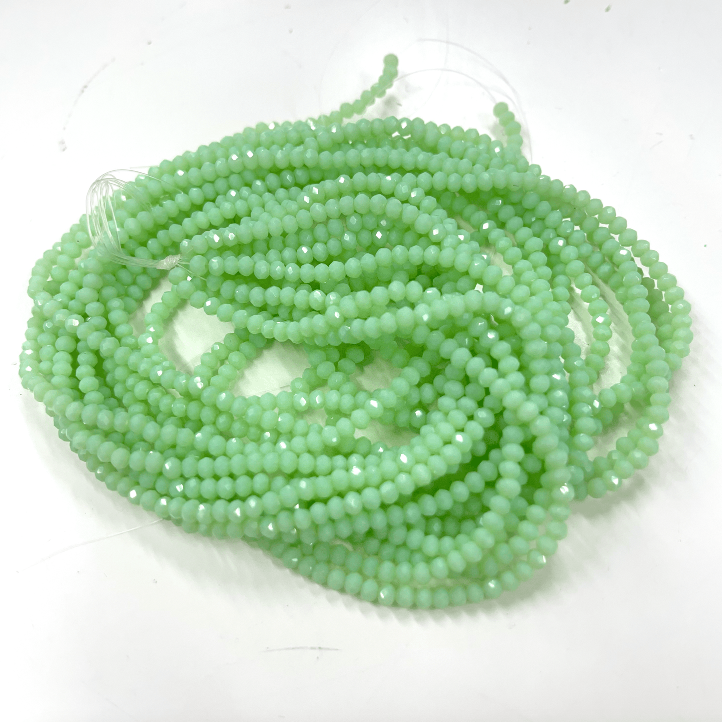 2*3mm Mint Green Turquoise Opal  Rondelle Beads Loose 4g Rondelle Beads