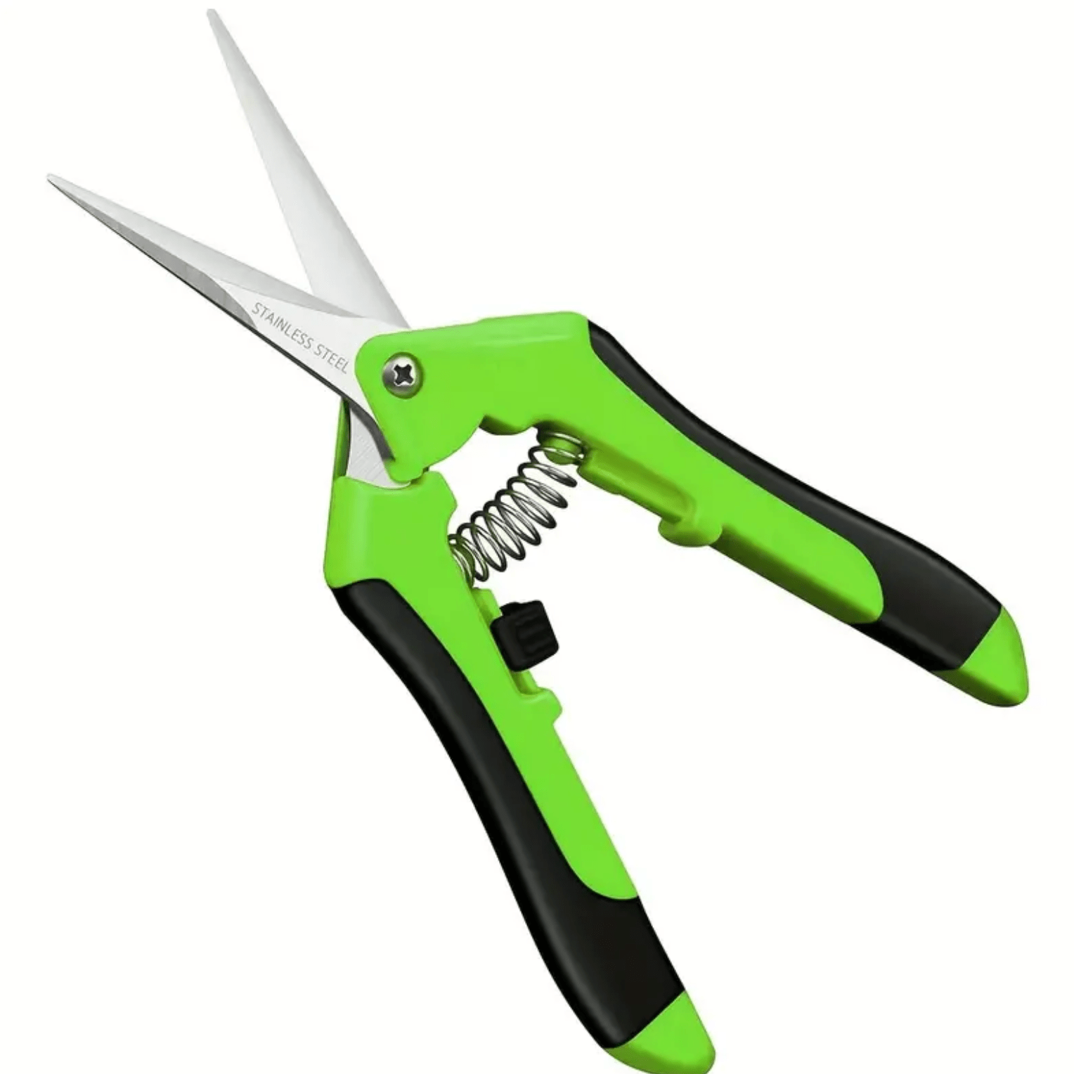 Green and Black Scissors 2.5" x 6.5" Stainless Steel Precision Scissors with ORANGE or GREEN Comfortable Handle, Beading Scissors, Basics Basics