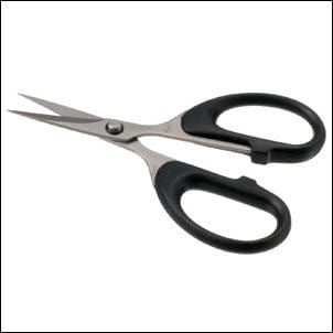 2.5"x5.5" Stainless Steel Precision Scissors with Black Handle, Beading Scissors, Basics Basics