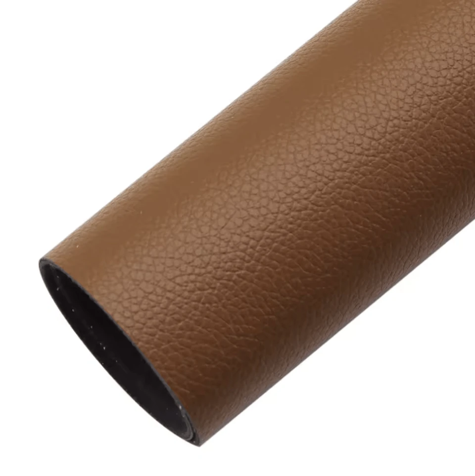 20*30cm Brown Chocolate Faux Leather Texture Finish, Long Leatherette Sheet Leather & Vinyl