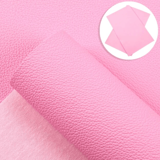 20*30cm Bubblegum Pink Leather Texture, Long Leatherette Sheet Basics Leather & Vinyl