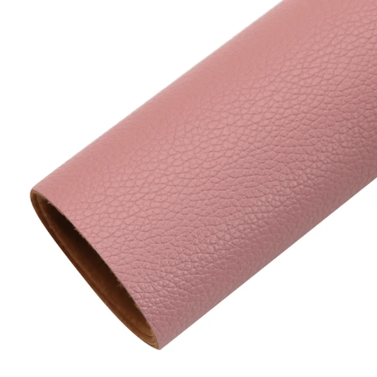 20*30cm Cheyenne Pink Leather Texture, Smooth Leatherette Sheet Leather & Vinyl