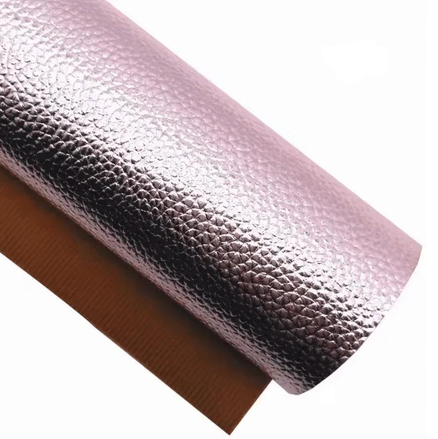 20*30cm Metallic Pink with Leather Texture Finish, Leatherette Sheet Basics