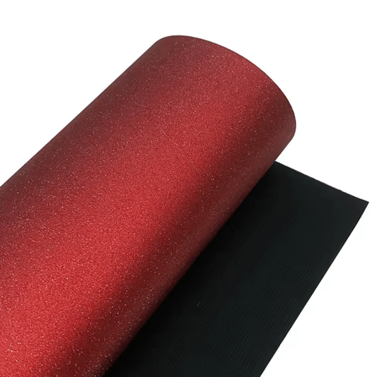 20*30cm Red Shimmer Pearlescent Smooth Leatherette, Basics Leather & Vinyl