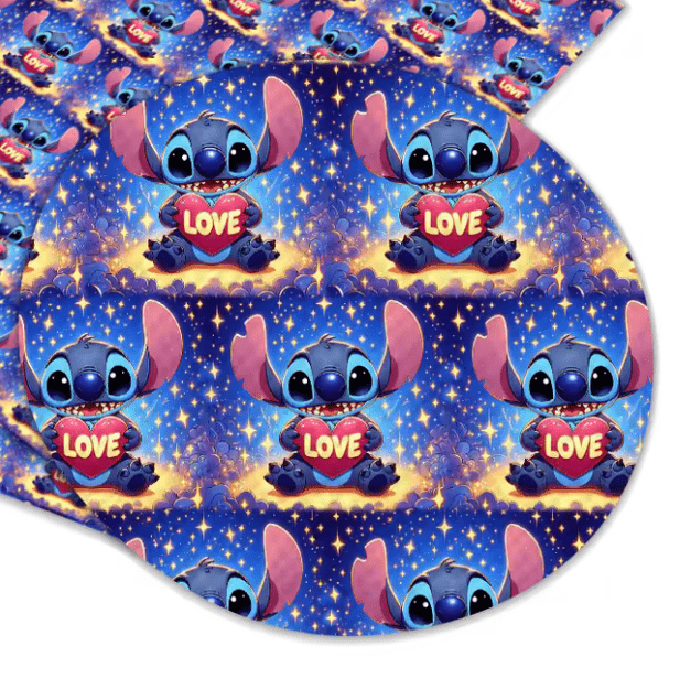 20*30cm Stitch Love Heart Smooth Texture Finish, Leatherette Sheet Basics