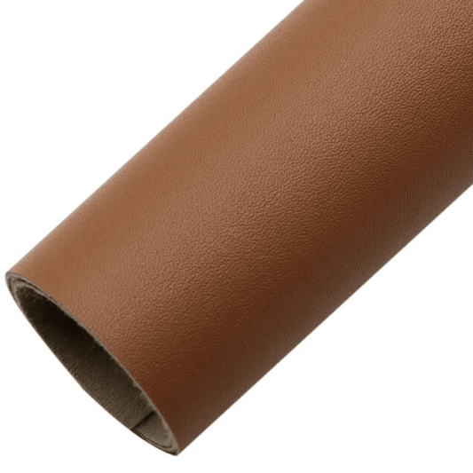20*33cm Cinnamon Brown Smooth Long Leatherette Sheet Basics Leather & Vinyl